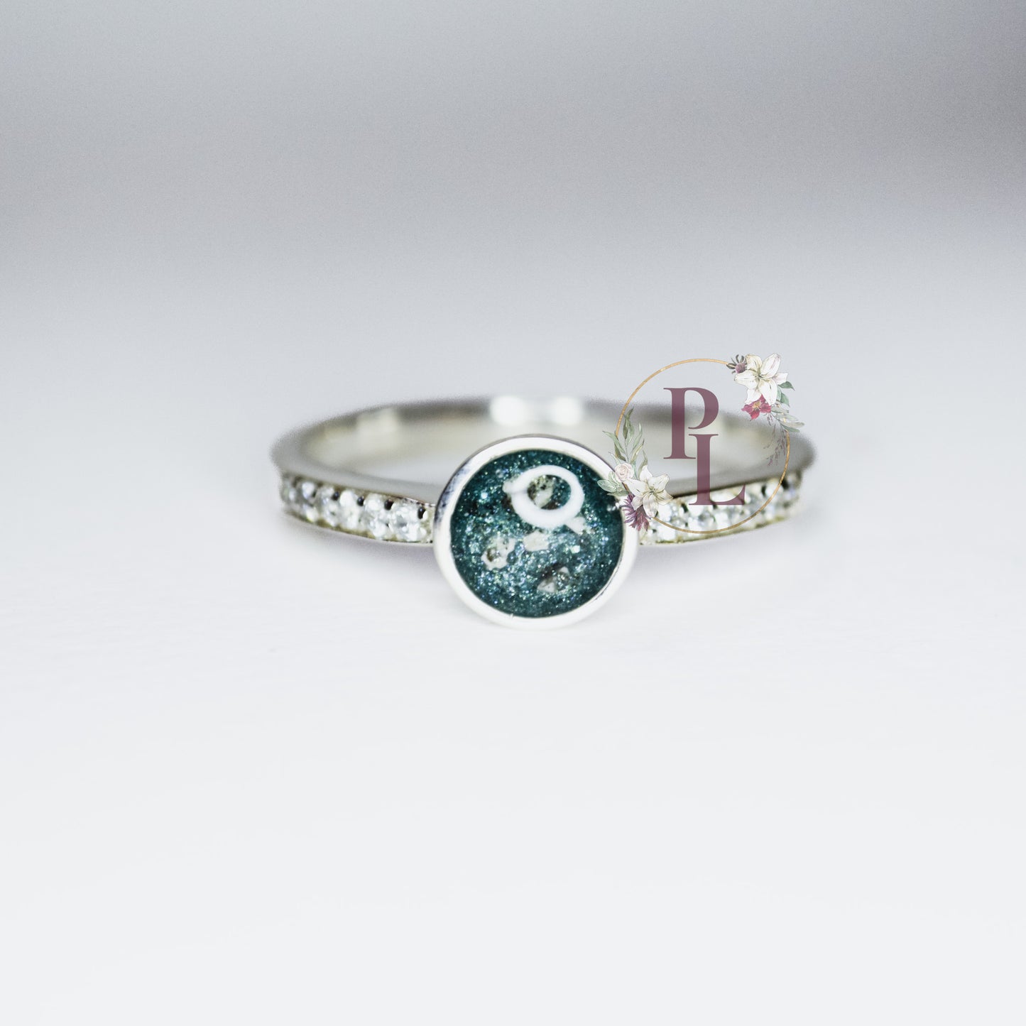 Claire - CZ Cremation Ash Ring