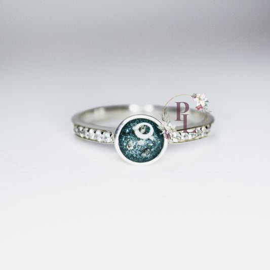 Claire - CZ Cremation Ash Ring