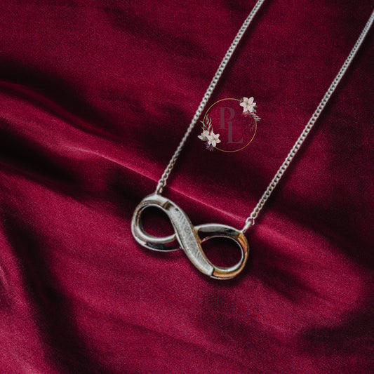 Cora - Infinity Breastmilk Necklace with Fixed Chain