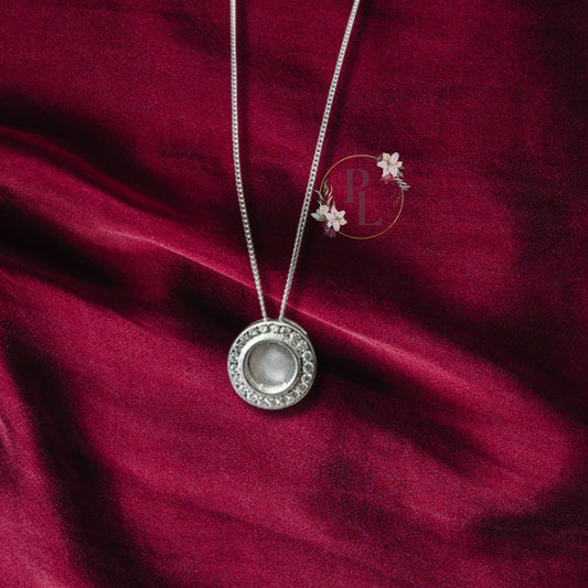 Grace - Floating Halo CZ Breastmilk Necklace