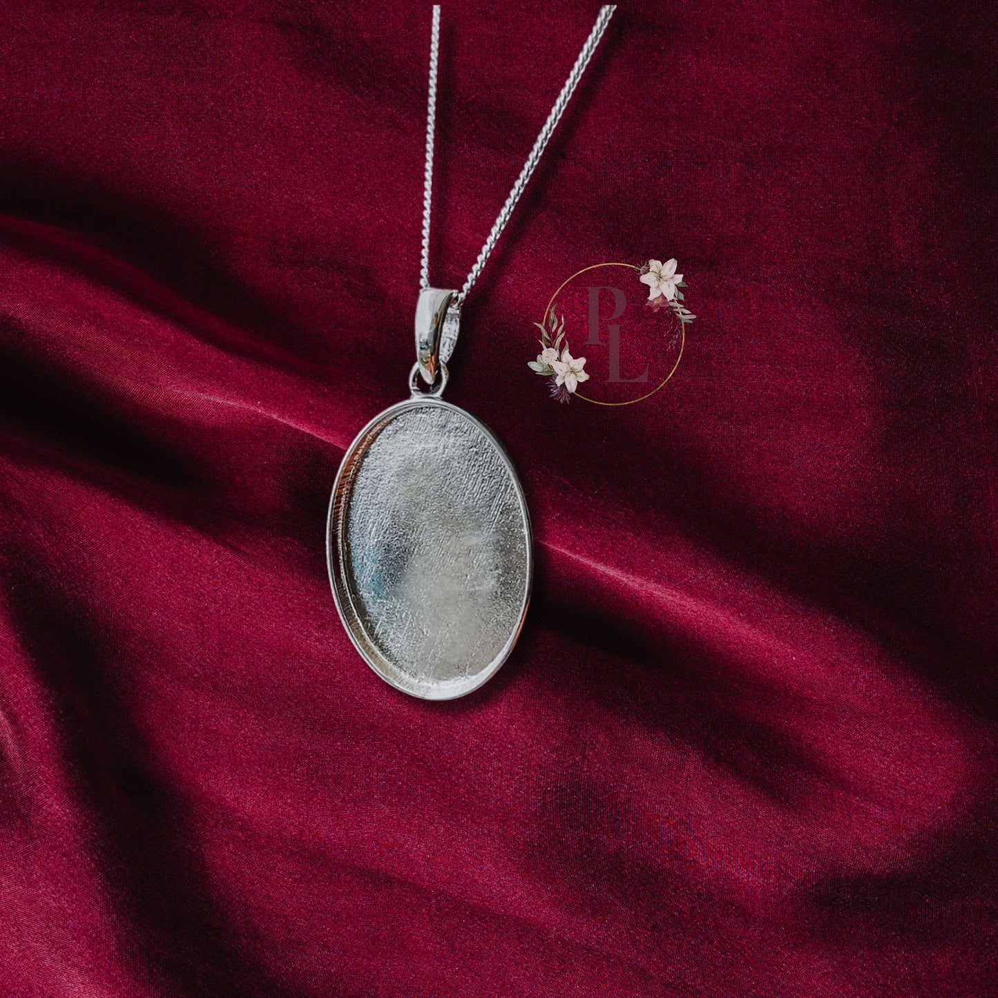 Janie - Oval Cremation Ash Necklace