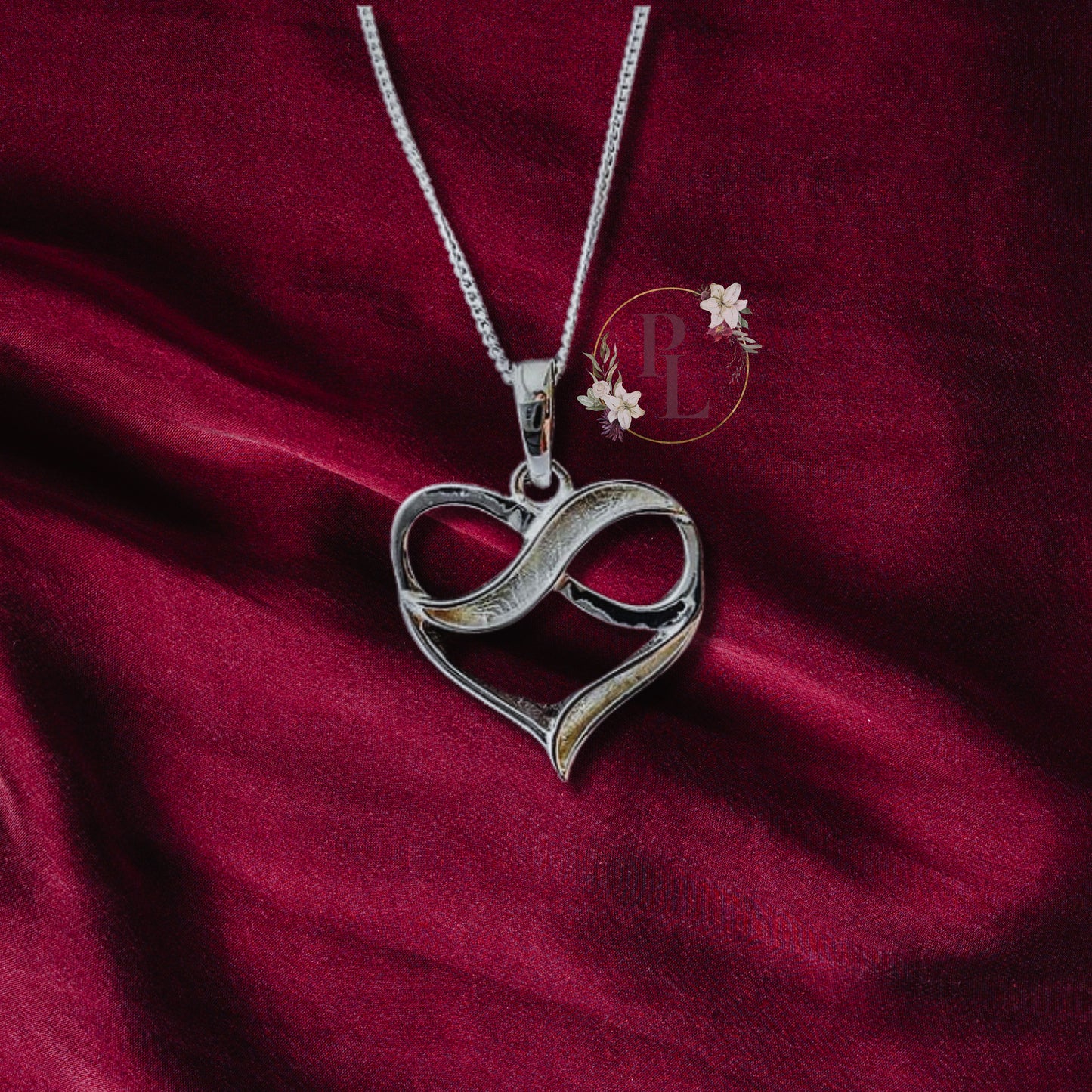 Louise - Infinity Heart Breastmilk Necklace