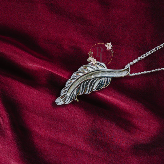 Lella - Feather Cremation Ash Necklace