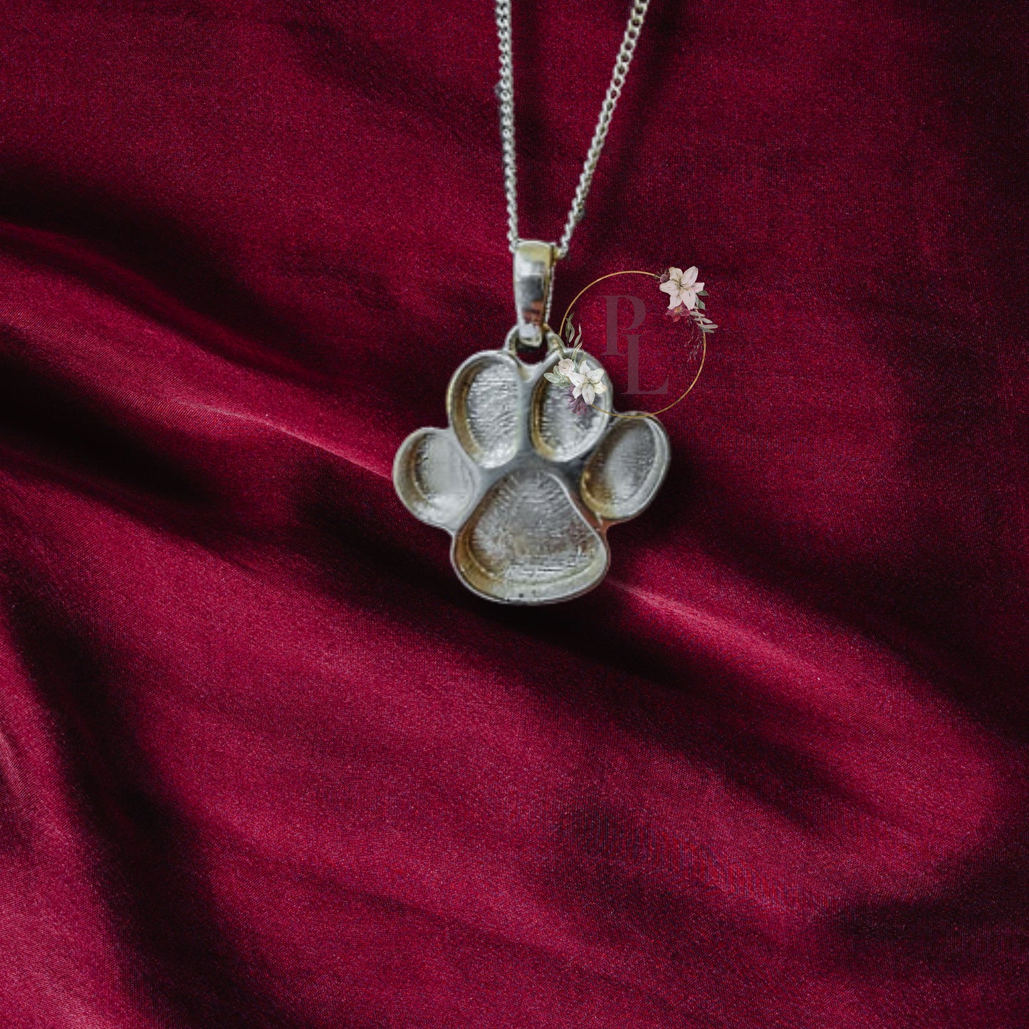 Lilah - Paw Print Breastmilk Necklace