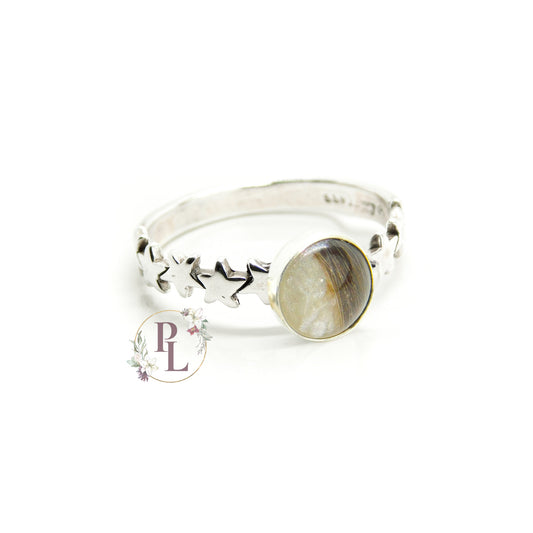 Estella - Star Band Breastmilk Ring